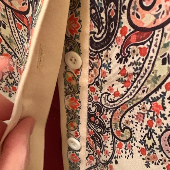 Miss Look Paisley Long Sleeve Blouse NWOT - Picture 8 of 11